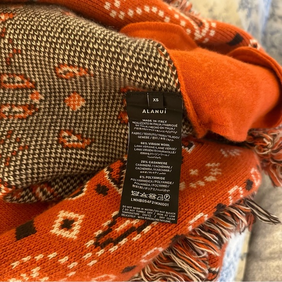 Alanui Bandana Fringed Jacquard Cardigan - Picture 6 of 12